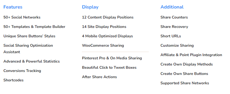 Social Media Sharing Features Easy Social Media Share Buttons for WordPress
